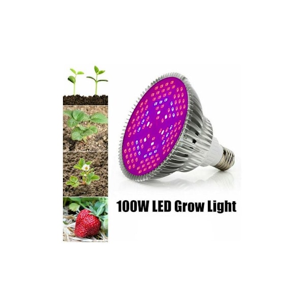 E26 E27 100W LED-kasvuvalo sisäkasvien kasvatukseen