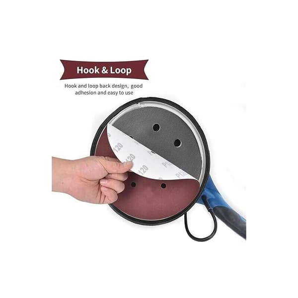 225mm Sanding Disc, 10 st Sanding Disc, 225mm Sanding Discs Sandpapper Hook and Loop Sanding Discs för Long Neck Sanders, Plaster Sanders(6 Hål