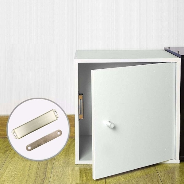 4 kpl Magneettiset Kaappilukot - Ruostumattomasta Teräksestä Valmistettu Magneettinen Oven Sulkija 40kg