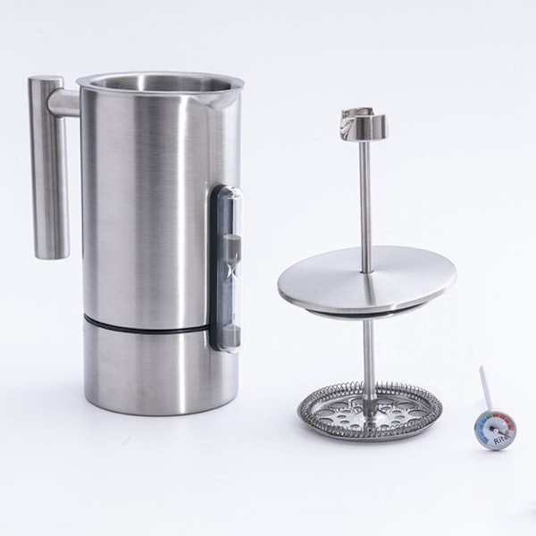 Kaffemager 1200Ml 304 Rustfrit Stål Kaffe Maskine Dobbelt Væggede Fransk Presse Isoleret Kaffekande og Tekande til