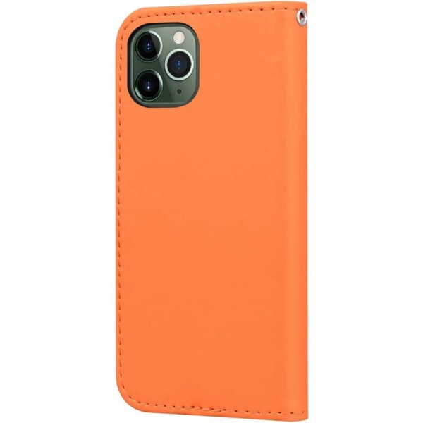 iPhone 11 Fodral Cartoon Animal Söt Fällbart Stativ (Orange)-