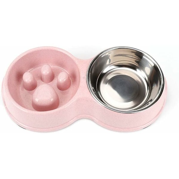 Sakte fôringsautomat for kjæledyr (rosa)-