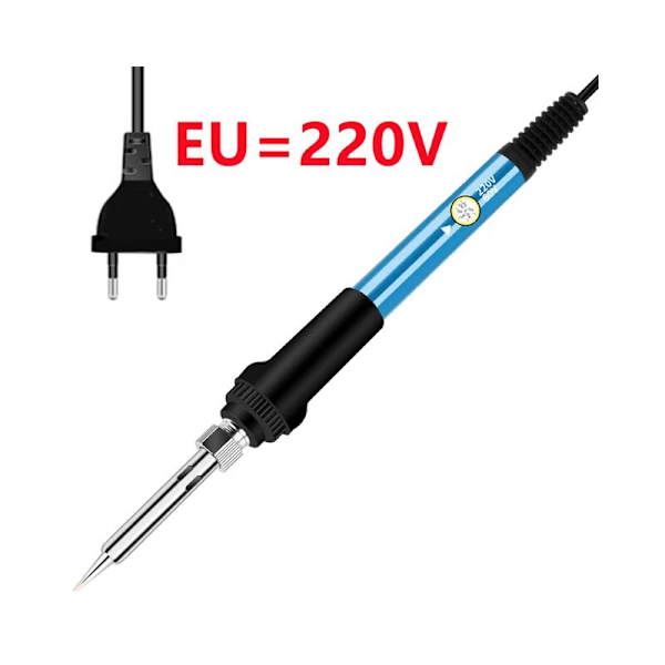 Mini Loddejernsstation med Justerbar Temperatur, Elektrisk Loddejernsstation, Mini Varmeblyantgreb, Svejsereparationsværktøjer 60W 1 stk Mini Adjus