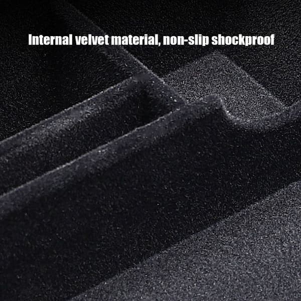 Bil Central Armrest Bageste Opbevaringsboks til Model 3 2021 Tilbehør Centerkonsol Flocking Organizer Beholdere