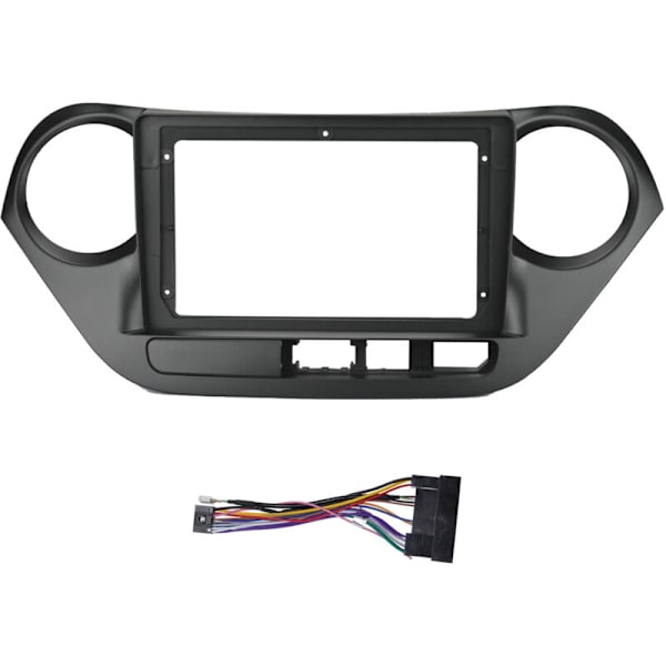 9 tuuman 2-DIN-auton kojelaudan kehys Radio Fascia Dash MP5 DVD-soitinsovitinpaneeli kaapelilla I10 2014-2017 LHD