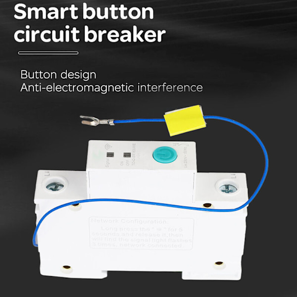 WIFI Afbryder 1P 230V DIN Skinne Smart Afbryderkontakt til Ewelink APP Hjemmecentre 16A