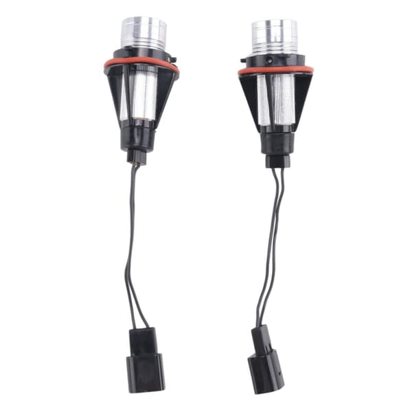 8000K röda LED Angel Eye Marker Halo-lampor för - E39 E53 E60 E63 E64 E66 E87 5 6 7 X3 X5 [2 st/förpackning]