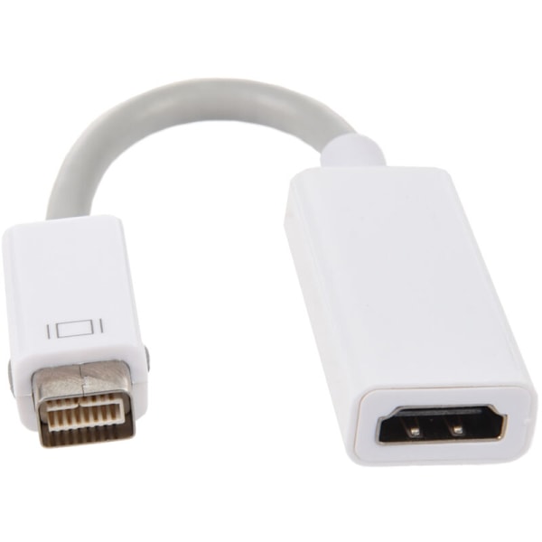 White Mini DVI to Adaptor Cable for