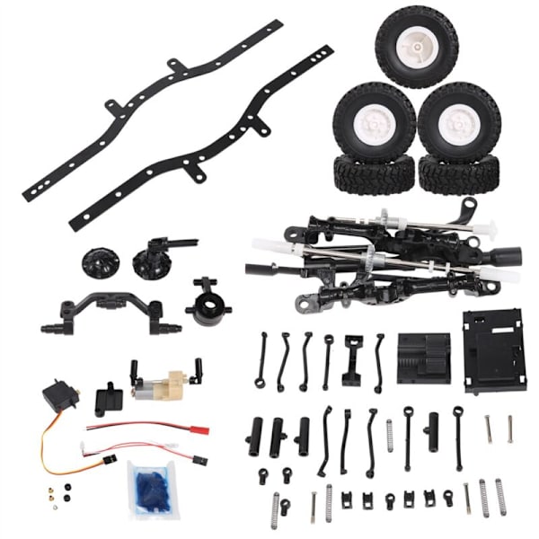190 mm hjulbas omonterad ram chassi för C14 C24 C24-1 C54 CB05 Land Cruiser LC80 1/16 fjärrkontroll bil uppgradering delar
