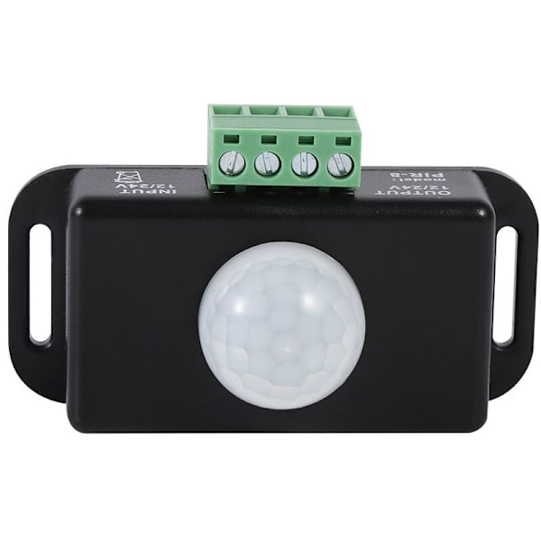 LED Bevægelsessensor Switch, DC 12V/24V Kropssikkerhed PIR Infrarød Bevægelsesdetektor Switch til LED Strip Light