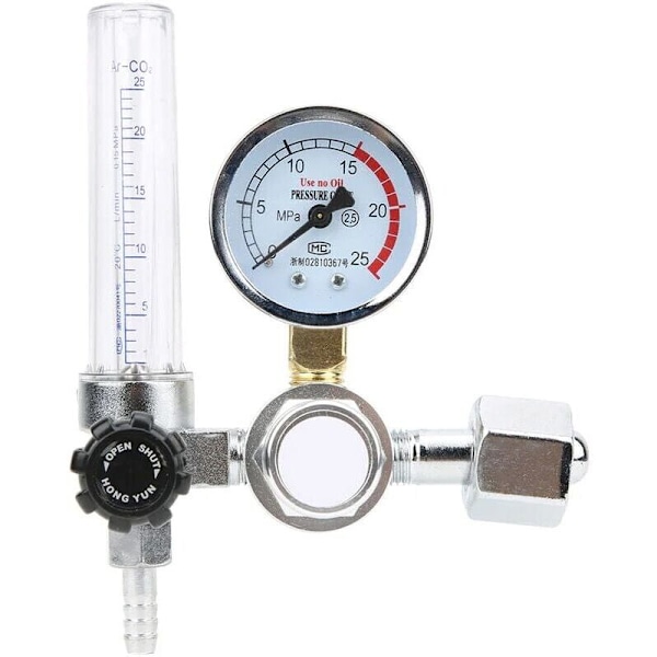 Argon-CO2-Mig-Tig Flödesmätare Regulator, Argon CO2 Tryckmätare, Argon CO2 Flödesmätare Regulator Tryckmätare Svetsdelar Tryckreducerare..