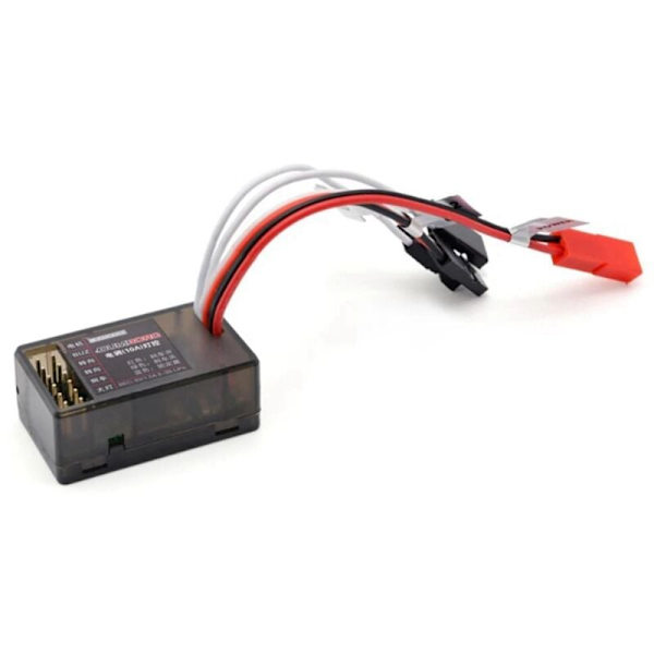 10A Harjattu ESC 2S 3S 12V Kaksisuuntainen Nopeudensäädin Jarru LED-Ohjaus RC-Ajoneuvoautovene-Säiliöosiin