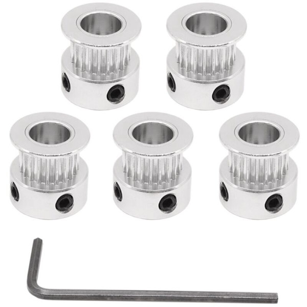 5 stk. 20 Tands 10 mm Bredde Aluminium Legering Timing Belt GT2 Trinse Passer til CR10 CR6 SE 3D Printer (8 mm Hul)