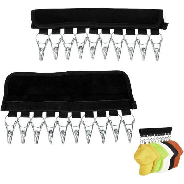 Vægmonteret hat holder 2 stk. kasket organizer bøjle opbevaring kasket holder baseball kasketter hat organizer til bøjle holder hat organizer holder