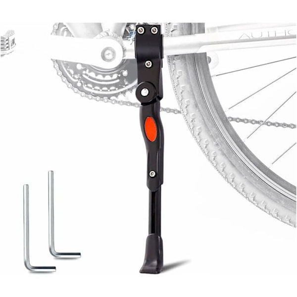 Universal justerbar mountainbikeholder med sidestolper med skridsikre gummifødder til cykler med 24-28\" hjuldiameter (sort)