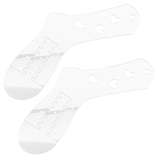 2 st Sock Blockers för Stickning, Justerbar Akryl Sock Mall Vävd Låg Display Form