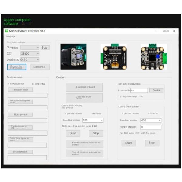 MKS SERVO42C PCBA Stepper Motor 32Bit ARM Servo Closed Loop SMT32 Controller 17 Servomotorer för 3D-skrivartillbehör