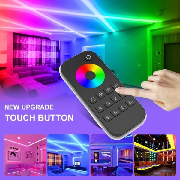 RT4 Tryck RGB / RGBW Strip Fjärrkontroll 2.4G Trådlös 3CH LED Ljus Lampa Controller