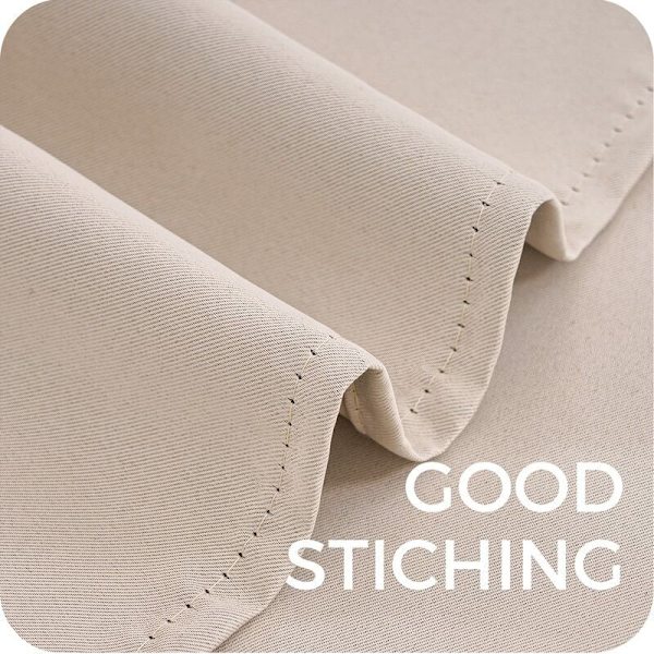 Termisk Isolerende Lystette Gardiner 140x160 cm Korte Beige Små Vindusgardiner Innredning for Stue Soverom Sett med 2 med Øyeblikk