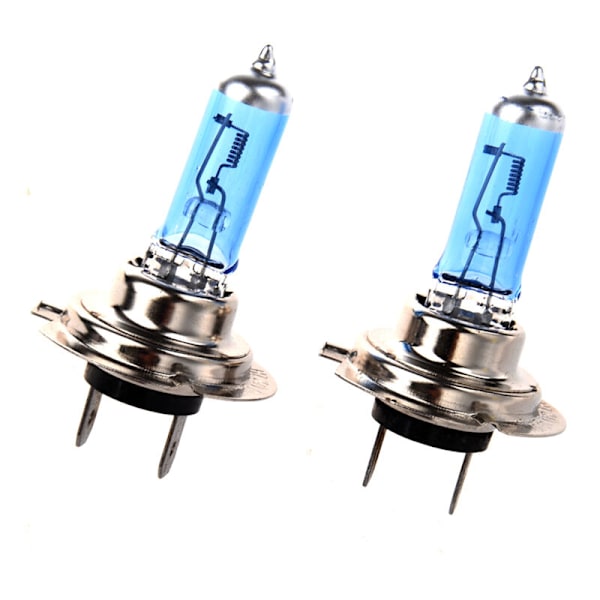 2 st H7 Halogenlampor för bil LED-lampa 6000K Xenonstrålkastare 100W 24V Ultrastark belysning: vit