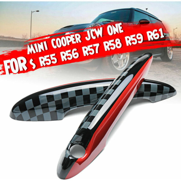 2 X ABS dørhåndtak dekselhette for JCW ONE S R55 R56 R57 R58 R59 R61