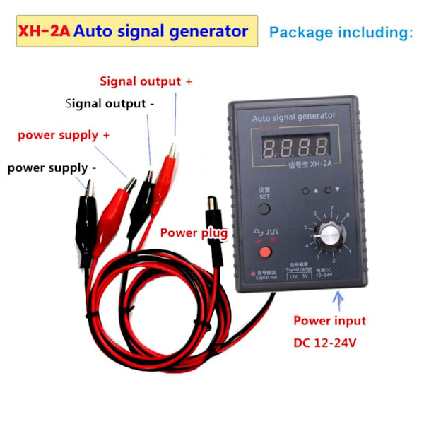 Simuleringsboks Sensor XH-2A Signalgenerator Bil Analog Stopur Reparationsværktøjer