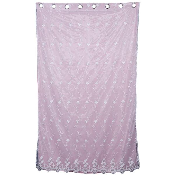 Blandet og matchende broderte tyll blackout gardiner, dobbelt isolerte melkegasgardiner, for jenters soverom, (1 panel, 52W X 84L tommer, )