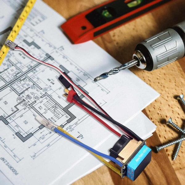 480A Enkeltmotor Børstet ESC med Vandtæt Køleventilator 2-4S 3 Tilstande 5V/3A BEC til RC Biler