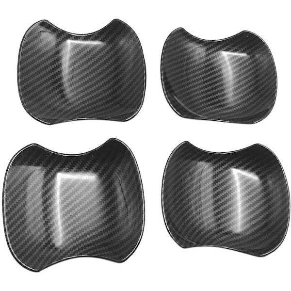 4 st kolfiber för Voxy Noah R90 2022 bil dörrskål dekorationsskydd trim ABS