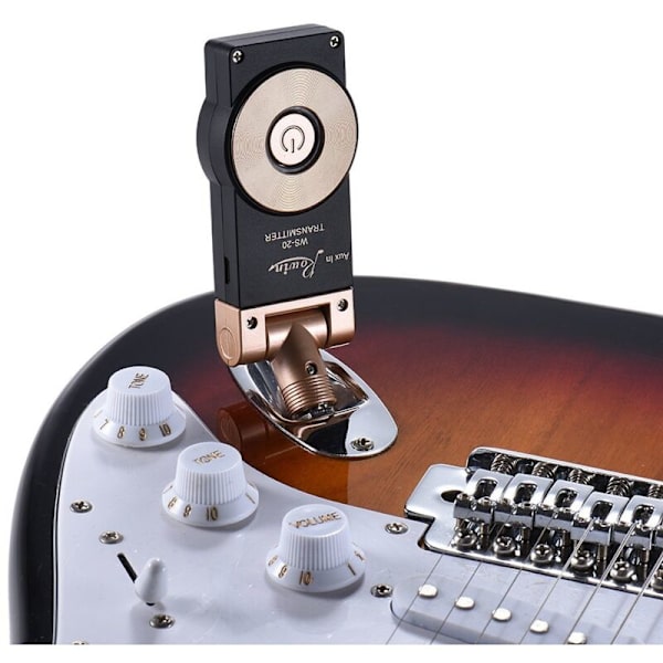 WS-20 2.4G Trådløs Elektrisk Gitar Sender-Mottakersett 30 Meter Transmisjonsrekkevidde for Elektrisk Gitar Bass