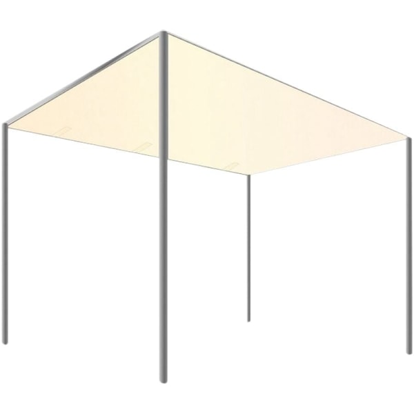 Markis Toppskydd 2.6X2.5 Meter 300D Vattentät Canvas Markis Gazebo Skydd Tält Tak Utomhus Trädgård Vindskydd för Bakgård