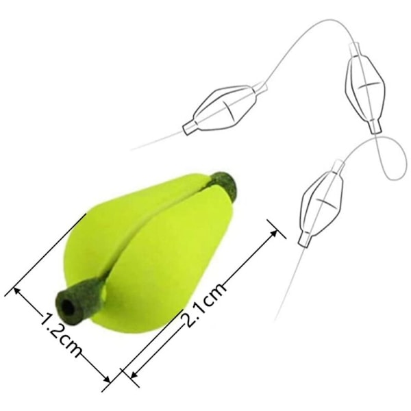 30 stk EVA Tåreformet Strike Fly Fiske Flyteindikator Fiske Flytere for Fly Fiske Tilbehør