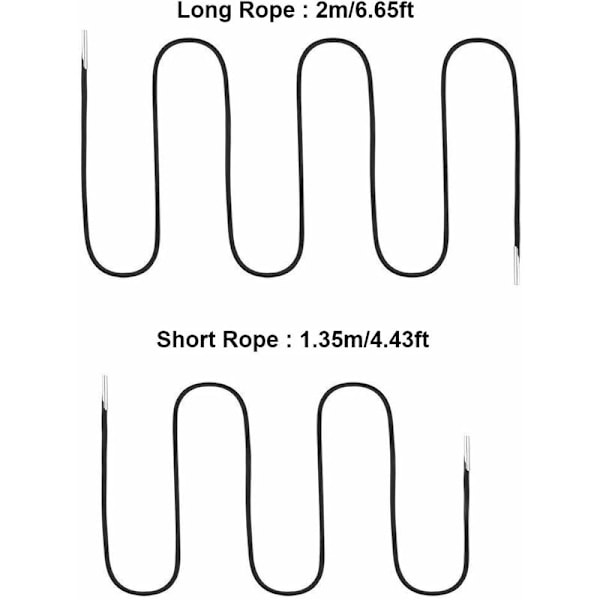 4-delt udskiftningskabel til Zero Gravity stol, Universal elastiske snore til liggestol / Reparationsværktøjssæt til liggestol, Elastisk stol - 2,2 m &