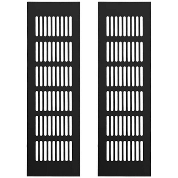 Aluminium ventilationsgitter 2 stk. ventilationsgitter rektangulært ventilationsgitter legering ventilationsgitter udvendigt ventilationsgitter til ventilation