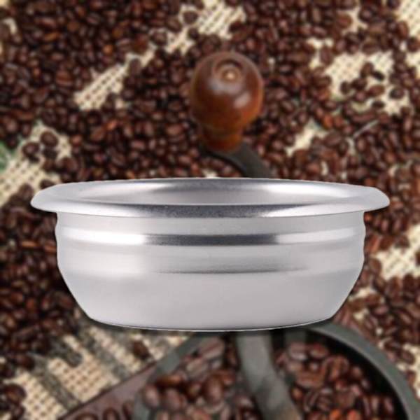 Puoliautomaattinen Espressokahvin Suodatin 2 Kupillista Jauheen Keittoastia Ruostumaton Teräs Pohjaton Kuppi