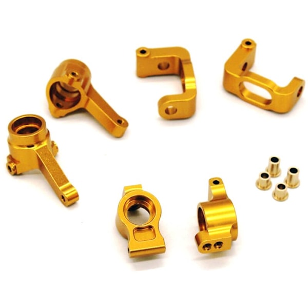 C-Hub Set Metall Styrning och Bakre Knuckle Block för LC RACING PTG-2 1/10 RC Bil Uppgraderingsdelar Tillbehör, 1