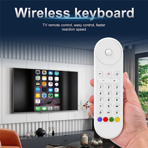 A04 Smart Stemmefjernkontroll Luftmus 2.4G Mini Trådløst Tastatur med Gyro Fjernkontroll for Android TV-boks PC Projektor