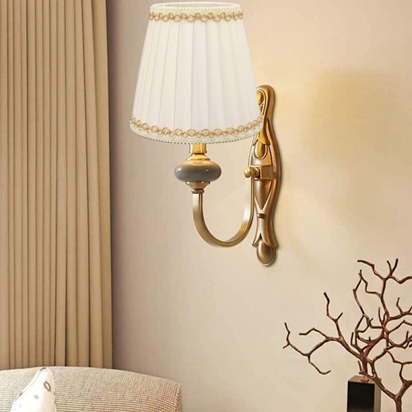 Liten Lampskärm, Chandelier Lampskärm Clip-on Lätt Tyg Typ 6 Stk för Hall