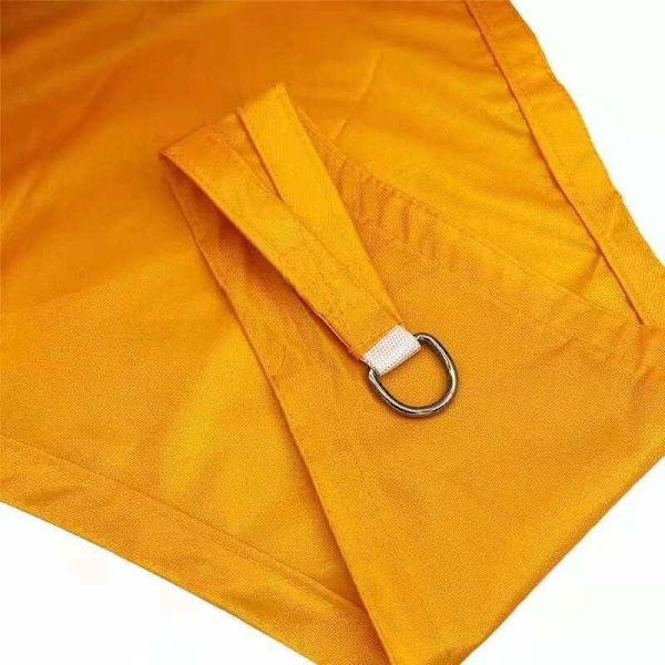 Skyggedug 3x3m Vandafvisende i 185g/㎡ Polyester Anti 95% UV Åbent solsejl til Have Terrasse Balkon Udendørs Mango Gul Rektangulær