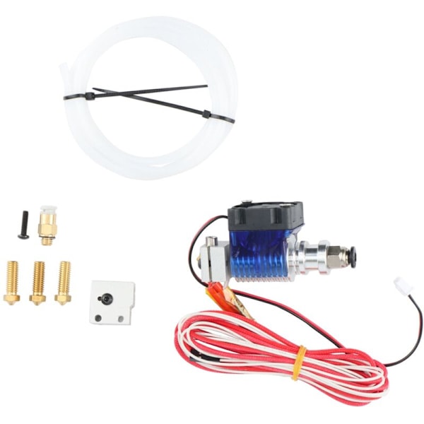 3D-tulostimen pitkän matkan V6 J-Head Hotend 3010-tuulettimella 1,75 mm Bowden-ekstruuderille 0,4 mm suuttimella + sarja