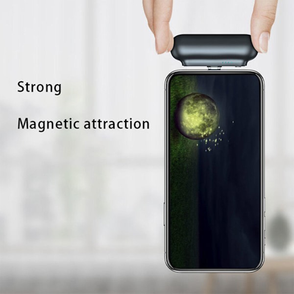 Magnetisk Powerbank Mini Magnetisk Lader Nødmagnetisk Batteri Powerbank -1 for 2600mAh