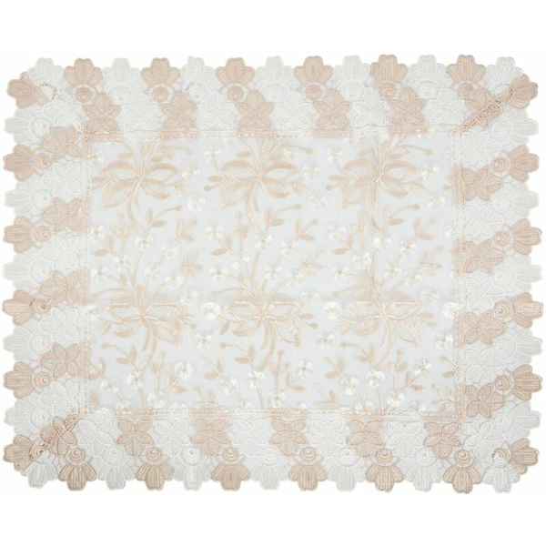 1 Pakke Blonder Sofa Deksel, Broderte Sofa Deksel, Møbelbeskyttelse Bord Deksel (60X70CM/23.6X27.6inch)