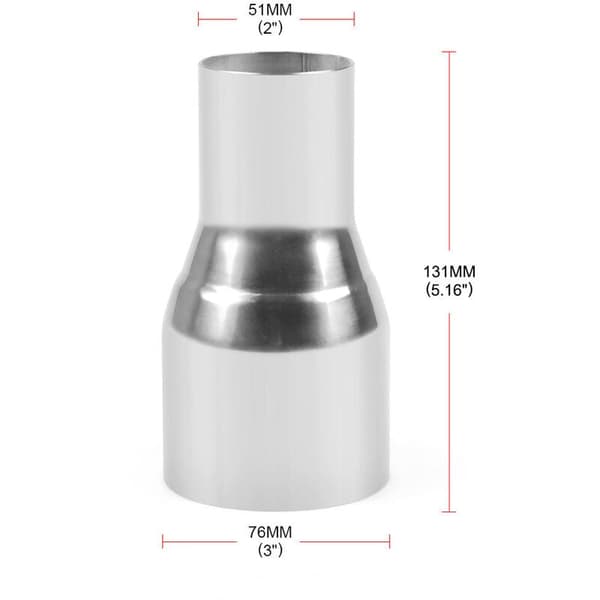 Udstødningsrørsadapter, Udstødningsrørsadapter, Universal Udstødningsrørsadapter i Rustfrit Stål, Adapter til Modificeret Del, Adapter til Modificeret Del