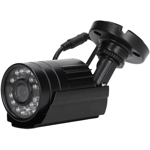 Sikkerhedskamera 4 i 1 Analogt CCTV Kamera Overvågningskamera 3,6 mm Linse Vandafvisende Infrarød Nattesyn til Udendørs Indendørs NTCS