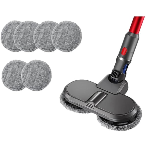10 stk Mikrofiber Moppklut for V7 V8 V10 V11 Våt Tørr Elektrisk Mopphode Børste Rengjøringspute Støvsugerdeler