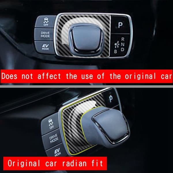 Bilfiber Central Control Gear Shift Panel Cover Trim Dekal Interiør Modifikation til AQUA 2021 2022 RHD