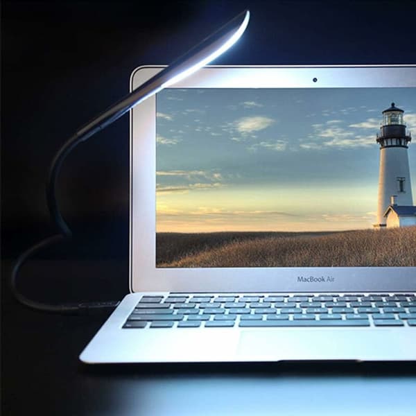 USB-dæmpbar lampe til computer/pc/notebook/laptop (sort)-