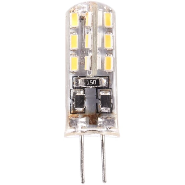 G4 LED-pære 1,5W 24 SMD 3014 Varmhvit 12V DC