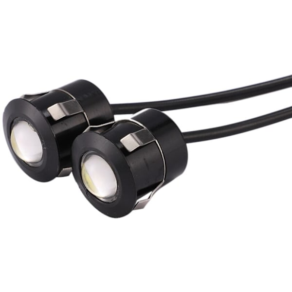 4 kpl Eagle Eye -varmuuskopion LED-sumuvaloa ajovalaisin autoon, moottoripyörään, 9 W:n valkoinen valo, musta