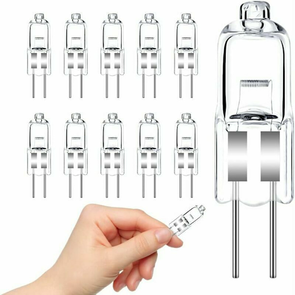 G4 Halogenpærer, 12v 20w Dimmbare Halogen Pinner Base Lys, Pakke med 12
